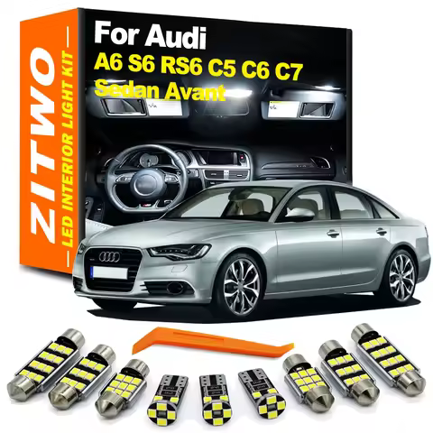 ZITWO LED Interior Map Light Trunk Lamp Door Courtesy Bulb Kit For Audi A6 S6 RS6 C5 C6 C7 Sedan Ava