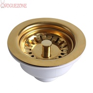 Convenient Stainless Steel Sink Dish Drainer Strainer 114mm Diameter Gold Plated