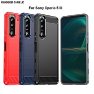 Anti-Cracking Casing for Sony Xperia 10 5 III II XZ3 XZ2 Premium XZ1 Compact XA1 XA2 Ultra/Plus Soft Carbon Phone Case