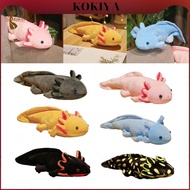 [AlmenclaabMY] 17.72" Long Axolotl Toy, Cuddly Toy, Home Decor, Soft Axolotl Stuffed Doll for