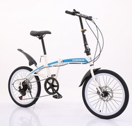 Factory wholesale New Jiemike folding bicycle 20 inch adult student variable speed portable bicycle foreign trade bike
