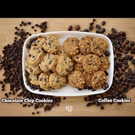 Homemade Cookies Coffee Almond / Chocolate Chip 260g Biskut Kopi Coklat Cip Rangup Halal Raya