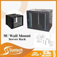 9U Server Rack Network Cabinet Wall Mounted Data Rack (Assembled)