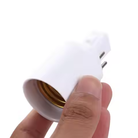 Socket Base GX24Q To E27 Light Bulb Socket Converter Lamp Adapter Holder Screw Adapter