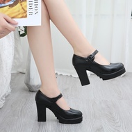 HB8 Women Heels PU Work Shoes Pumps 9.5cm