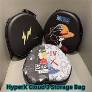 【Fast Shipment】For HyperX Cloud 3 Headphone Hard Case Funny Cartoons Headset Earpads EVA Casing Box