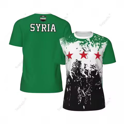 Exclusive design Syria Flag 1932-1963 3D Printed Men For Running Bike Soccer Tennis Fitness Sports t