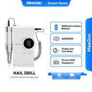 MeeGoo Nail Drill All In One Portable Cordless Gel Remover Grinder Manicure Tool Mini Power Bank