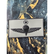 WING AIRBORNE JUMP MASTER MATERIAL GETAH 3D PVC PATCH