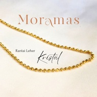 Moramas CRYSTAL Necklaces 916 Gold/ Rantai Leher KRISTAL Emas 916 #Biji Sawi