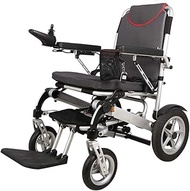 Lightweight for home use Electric Wheelchair Folding and Lightweight Portable Powerchair with Seat Belt Electric Power Or Manual Manipulation Adjustable Backrest and Pedal Joystick