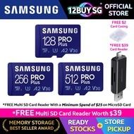 Samsung PRO Plus microSD Card U3 A2 V30 UHS-I 160MB/s 128GB 256GB 512GB MBMD 12BUY.SG OS