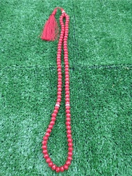 TASBIH MARJAN MERAH ASLI