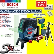 COMBO Bosch Combi Level Laser GCL2-50CG Professional (Green Laser) AA Battery or 12v Battery &Charge