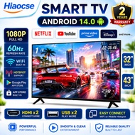 Hiaocse Smart TV 32/43inch Android 14.0 4K 120Hz Android TV YouTube Netflix 2.4G/5GWiFi MYTV HDMI