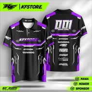Jersey Racing Custom Desain Bebas - Baju Balap Motor Drag Pria - KAOS KFDSGN Dryfit