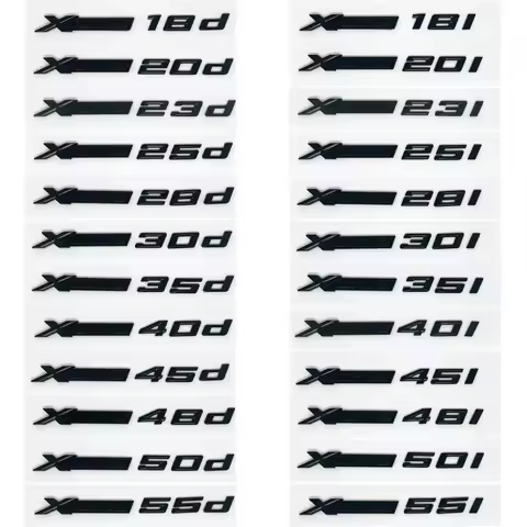 3D Xdrive 20d 30d 35d 40d 50d 20i 25i 30i emblema de guardabarros de coche pegatina de insignia de m