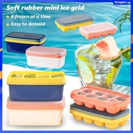 Ice Cube with Bottom Box Silicone Ice Cube Creative Ice Cube Mold Household Ice Box
