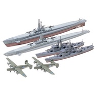 Tamiya 1/700 Waterline Series No. 903 U.S. Navy Gato-class Submarine and Japanese Navy No. 13 Submar
