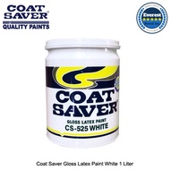 Coat Saver Gloss Latex Paint White 1 Liter