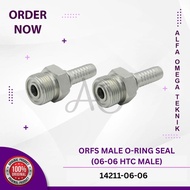 HTC MALE O-RING 3/ 8 INCH HYDRAULIC HOSE NEPEL 14211-06-06