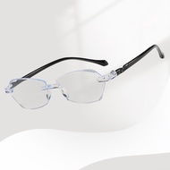 Reading Glasses Blue Light Blocking Filter UV Ray/Glare Rimless Classic Artistic Eyeglasses