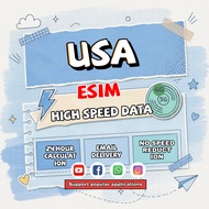 USA eSIM 5-30Days T-Mobile Total 3GB-20GB Unlimited Data Instant Email Delivery High Speed Travel Da