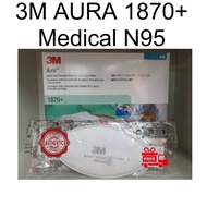[Ready Stock] 3M AURA 1870 N95 Medical Surgical 1870+ Particulate Respirator NIOSH Health-care Face 