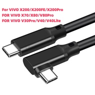 For VIVO 200 200FE V30 V40 V50 V60 VIVO Y04 Y19S Y29 4G Typec Fast Chager USB-C to USB-C Fast Charge