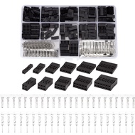 620 pcs Dupont Connector Kit 2.54 mm, JST SM 1 2 3 4 5 6 Pin Housing Connector & Dupont Male/Female 