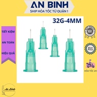 (District 1-HCM) (1 Pc) Meso Needle Tip 32G-4mm - Salmon PRP HA Essence Injection Needle - Premium P