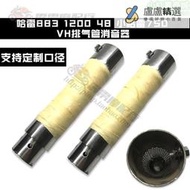【精選】【】摩託車消音塞 適用哈雷883 1200 48 72改裝vh排氣管哈雷750專用 消音塞 消音器