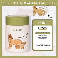 ถ้วยความร้อน 150ml ขวดเทอร์โมมินิน่ารัก 316 สแตนเลสเด็กเด็กขวดน้ำขวดนมชงนมถ้วยน้ำชาขนาด 150 มล. ขวดน