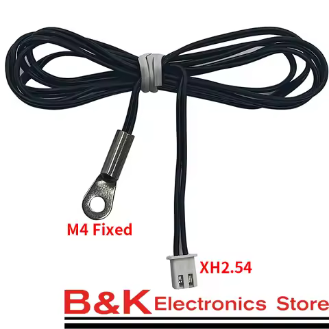 2/5/10PCS M4 Ears with wires NTC temperature sensor 10K/B3950 NTC thermistor 10K cooling