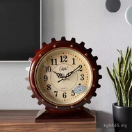 Living Room Desk Clock Clock Gear Desktop Mute Desktop Table Clock Decoration Bedroom Clock Clock O1