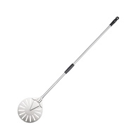 Stainless Steel 9 Inch Pizza Turning Peel with Alloy Handle 56 Inch Long Pizza Shovel for Pizza Oven