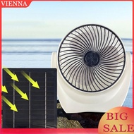 Solar Panel Fan Portable Solar Fan with USB Solar Powered Camping Fan Solar Charger Desk Fan for Out