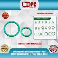 ONE PC CAR AIR CONDITIONING COMPRESSOR O-RING GASKET ASSORTMENT KIT (1-PC per ORDER), GREEN