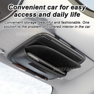 1/2pcs Car Logo Sunvisor Glasses Bag Leather Car Cards/Tickets Storage Box for BYD Atto 3 Yuan Plus 