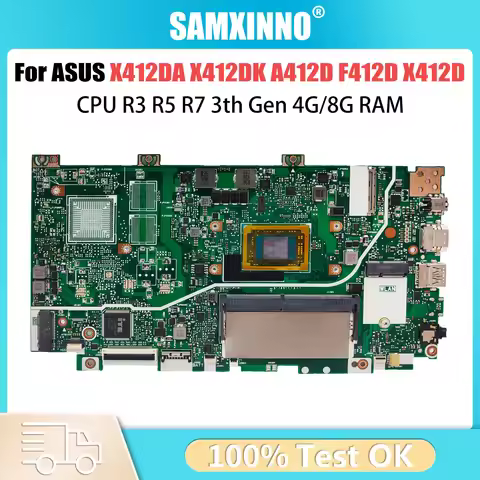 X412DA Mainboard For ASUS X412DK A412D F412D X412D Laptop Motherboard With R3-3200U R5-3500U R7-3700