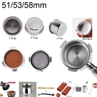 Coffee Filter Cup 51mm 58mm Non Pressurized Filter Basket For E61 Head Filter Coffee Bowl 21g 15g