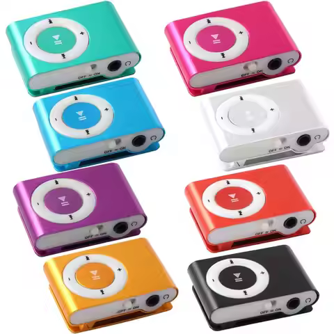 Waterproof Portable 3.5mm Walkman Media Player Mirror MP3 Player Clip MP3 Sport MP3 Music Player