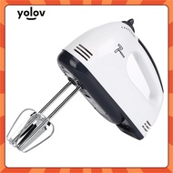 yolov Electric Whisk Manual Whisk Mini Mixer Cream Cake Mixer Coffee Milk Mixer