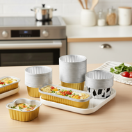 10PCS Reusable Aluminum Foil Container for Air Fryer Oven Foil Tray