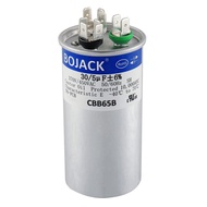BOJACK 30+5uF 30/5MFD ±6% 370V/440V CBB65 Dual Run Circular Start Capacitor for AC Motor Run or Fan 