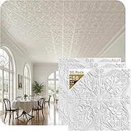 A La Maison Ceilings R139 Spanish Silver Foam Glue-up Ceiling Tile (256 sq. ft./Case), Pack of 96, P