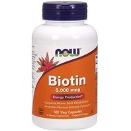 Biotin Biotin | Now Biotin 5000 mcg [120 pills] - Hair Growth, Beautiful Skin Pills - Genuine