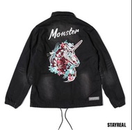 STAYREAL  Croxxbones黑色牛仔外套