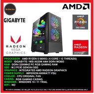 Gaming Value Office PC Desktop AMD Ryzen 5 5600G/8GB/16GB/256GB SSD/512GB SSD/Radeon Graphics/600W