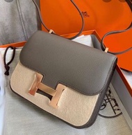 Hermes Constance Mini 石器灰金